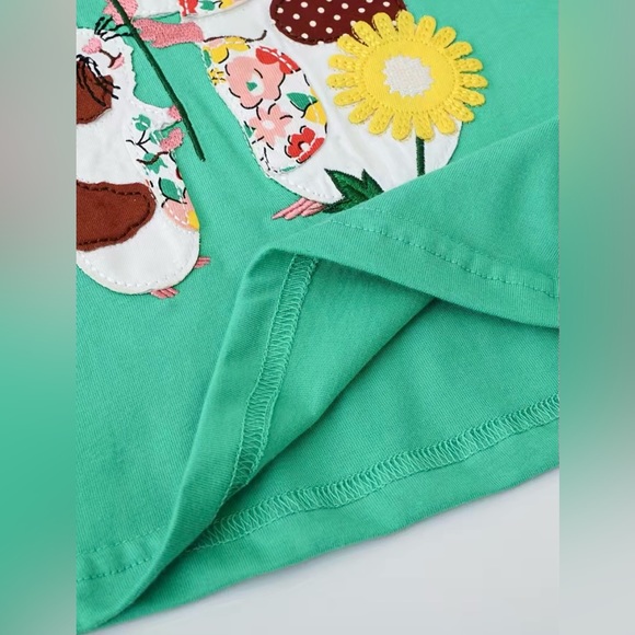 Dress Woodland Dandelion Flower Embroidery Floral Sleeve - Picture 4 of 7